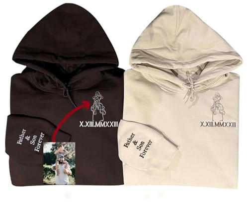 Felpe ricamate su misura Crea la tua felpa felpe personalizzati felpe personalizzate coppia Aggiungi testo personalizzato Grande San Valentino, festa della mamma, regali di Natale per lui e per lei.