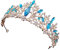 CRILSTYLEO Haarschmuck Mit Diamantkrone Für Brautdekorationen Zarter Kopfschmuck Für Hochzeit Party Festival