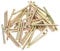 sourcing map Finishing Nails Hand-Drive Hardware Carbon Steel Nails 32mm 1.3-inches 100pcs, Color Zinc