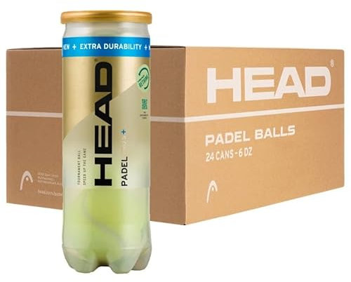 HEAD Padel Pro S + Karton mit 24 Röhren mit je 3 Bällen