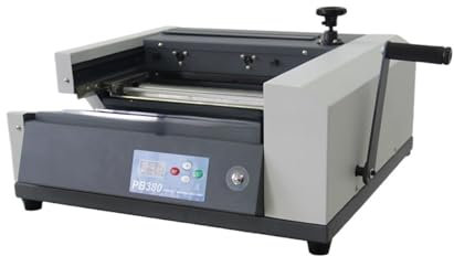 Machine à relier, relieuse, Machine de collage à chaud semi-automatique BS-3238 Machine de reliure de livres de colle Machine de reliure thermique parfaite for livres photo pour papier format lettre,