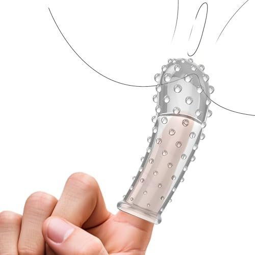 Qoosea Housses pour Doigt étui Pénis pour Elle Clitoris Doigts Sexuels Clitoris Fourreau du Pénis Point G Point A Jouets érotiques pour Hommes Femmes Couple Intense Plaisir Sexuel