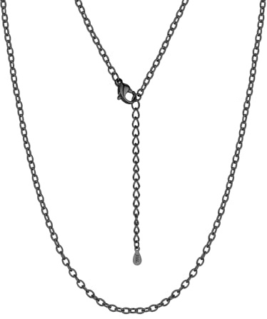 Suplight Gliederkette Damen ohne Anhänger Edelstahl Charm Choker Kette, Breite 1,4 mm / 2,5 mm, Kettenlänge 35/41/46/51/56/61/66/71/76cm+2cm