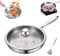 Pure Titanium Pan Pro - Sartén antiadherente, sin PTFE ni PFOA, resistente a los arañazos, se calienta rápidamente, compatible con todas las estufas