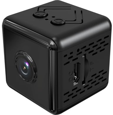 EPIGEIST Cámara IP WiFi 1080P Negro Sensor de Movimiento y Visión Nocturna Infrarroja Mini Cámara Inalámbrica para Seguridad Hogar y Oficina