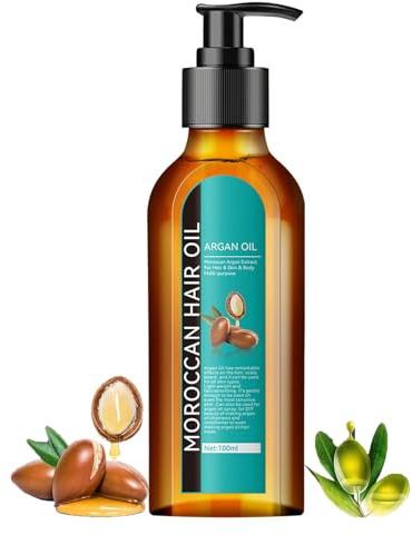 Maroccainöl Haaröl, Arganöl Haare, Argan Oil for Hair, Haarpflege Hair Oil für Trockenes und Geschädigtes Haar (1Pc)