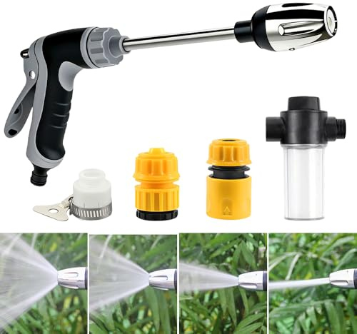 Wxeadu AquoXis Pressure Washer, Power High-Pressure Cleaner with Adjustable Nozzle, Qinux Aquoxis Pressure Washer Gun, High Pressure Hose Attachment, High Pressure Washer Gun for Car, Garden, Patio