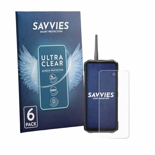 Savvies 6 Stück Schutzfolie für Hotwav Hyper 8 Ultra Displayschutz-Folie Ultra-Transparent