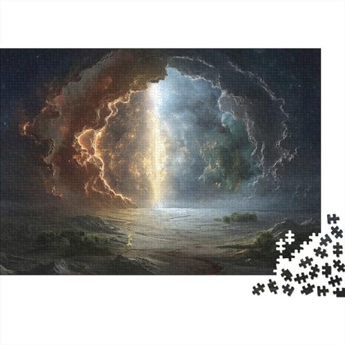 Stormy Light Portal Jigsaw Puzzle 38x26cm 1000 Pieces for Adults Teens Family Game Night Home Wall Decor Birthday Relaxing Indoor Activity