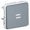 Legrand 069512 Interrupteur ou Va et Vient Témoin Étanche Câblage Phase Distribuée Plexo Composable IP55, 10AX, 250V, Gris