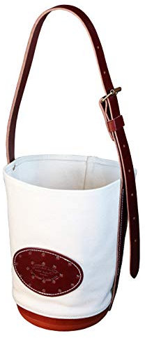 Outfitters Supply Klassische Futtertasche aus Segeltuch und Leder für Pferde oder Maultiere, handgefertigt aus Leder in Montana, USA, Solider Lederboden mit seitlicher Lederbelüftung