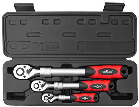 Stahlkaiser Teleskop Ratsche 3 tlg.SET 1/4,3/8,1/2 Heavy