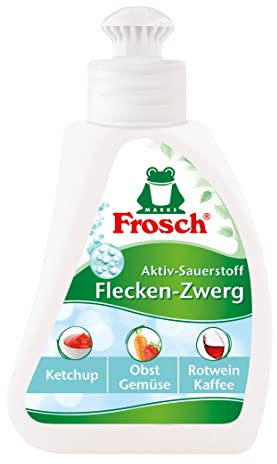 Frosch Aktiv-Sauerstoff Flecken-Zwerg, kraftvoller Fleckentferner mit Schwam, 4er Pack (4 x 0,75 ml)