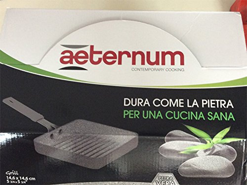 Bialetti Madame Petra Grill Minicookware, Alluminio, Grigio, 14,6 x 14,6 cm