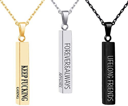 MissChic Namenskette, Silber Personalisierte Kette,18K Rosegold/Gold Vergoldet Kette mit Name, Geschenk für Freuen, Herren, Freundin, Freund
