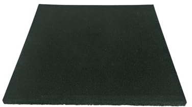 JARDIN202 - Pack Entrena - Loseta de caucho 50x50cm Verde Maciza Profesional 20mm | x4 losetas -