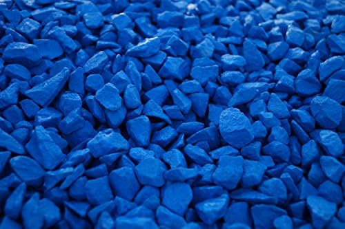 Deko-Steine für den Garten, Farbe hellblau, Größe 9/13 mm. (Beutel 20 kg), Hellblau
