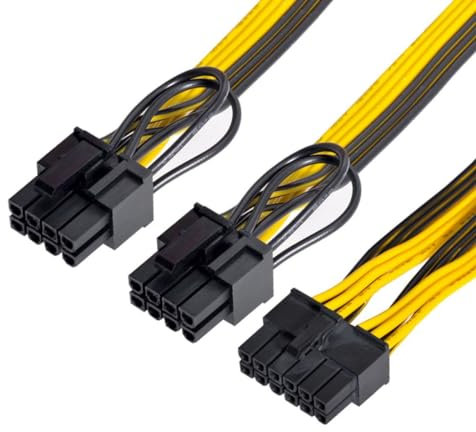 chenyang Cavo modulare per scheda grafica GPU splitter da 12 pin a ATX Dual 8 pin e 6 pin per scheda 3080 3090 AX850 AX750 AX650