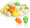 com-four® 36x handbemalte Ostereier zum Aufhängen - farbenfrohe Osterdeko mit tollen Mustern - Deko Ostereier mit Schnur zum Aufhängen - Größe: 6 cm