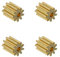Create idea 4 Stück Kupfermotor Ritzel 9 Zähne 1,5 mm Lochdurchmesser 0,4 Modul für Drohnenflugzeug DIY Spielzeugmodell Ersatzteile