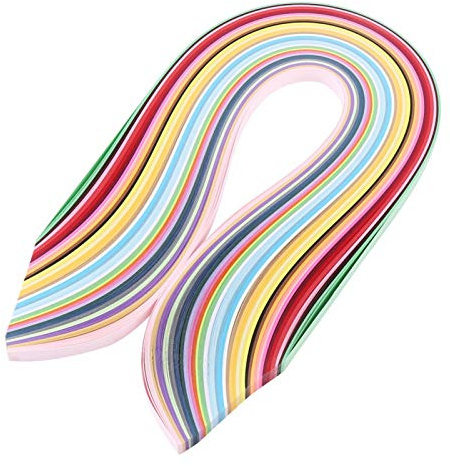 HERCHR 720 Stück Papier Quilling Strips Set 36 Farben 540mm(3mm)