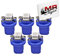 MR-Style Set Aufkleber und 5x high Power LED Tachobeleuchtung (blau) kompatibel mit Mercedes A Klasse W168, Instrumentenbeleuchtung Umbauset