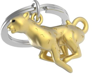 METALMORPHOSE - Porte-clés Guépard doré mat - MTM272-01