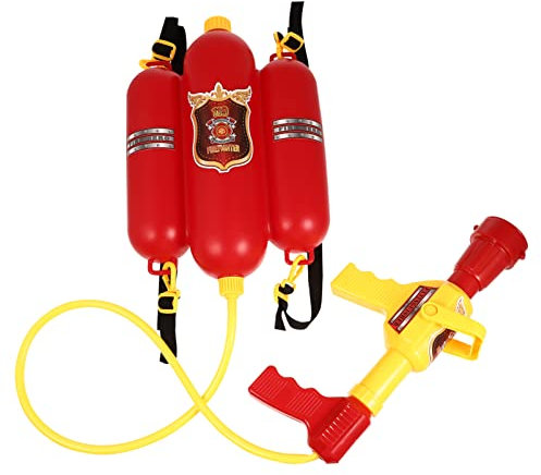 Fireman Backpack Water Shooter Water Toy Toy Fire Extinguisher Summer Play Water Toy Birthday Party Favorsfor Kids (Red)