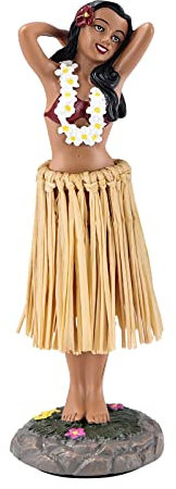 BCSmyer Hawaii Hula Girl Armaturenbrett Wackelköpfe für Fahrer, Armaturenbrett, Dekorationen, mittlere Größe, 16 cm hoch