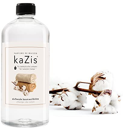 KAZIS® I Frische Wäsche 2 I 1 Liter I I Für alle katalytischen Lampen I Raumduft I Duftende Baumwollblüte