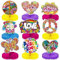 Qpout 9 Stück Groovy Hippie Boho Party Honeycomb Tafelaufsätze Batik Party Tischaufsatz Honeycomb Hippie Retro Blume Regenbogen Gänseblümchen Frieden für 60er 70er Jahre Hippie Dekorationen