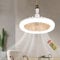 YumSur LED Ceiling Fan with Lights,30W Ceiling Fan Lights with Remote Control,3 Color Dimmable LED, 3 Speeds, Modern Fan Lighting for Living Room, Dining Room, Bedroom, Office (Style 2)