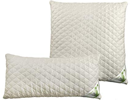 franknatur Kopfkissen Merino Schurwolle Baumwolle Kissen 40x80 Melina variierbare Füllmenge