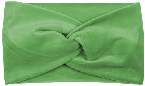styleBREAKER women velvet-look headband with twist knot, hairband 04026040, Colour:Green