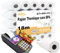 Amazinnov-Pack de 50 Rouleaux 57x40x12mm,18m 55 g/m² de Papier Thermique pour carte bancaire : Impression Haute Définition pour Terminaux de Paiement CB (57x40x12mm,Lot50)
