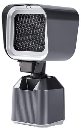 OFIDUS Tragbare Dunstabzugshaube, Mini-Dunstabzugshaube für den Schreibtisch mit 3 Abnehmbaren Filtern, Geräuscharme Ablufthaube, Tragbarer Küchenabluftventilator mit 2 Geschwindigkeiten (Grau)