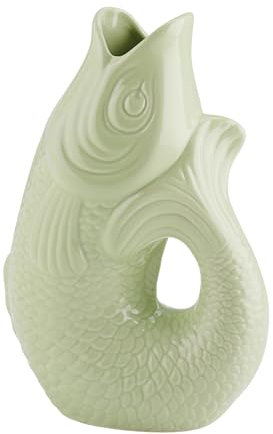 Giftcompany Monsieur Carafon Vase/Karaffe Fisch L Seafoam 2,7l