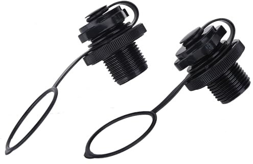 Gigicial 2 Stück Luftventil-Ersatz, ABS-Schlauchboot-Zubehör, Luftmatratze-Stecker-Ersatz, Schlauchboot-Luftventil, Boston-Ventil, für aufblasbares Schlauchboot, Floß, Pool B
