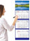 Three Month View Kalender 2025 | Großer Monthly Kalender mit vertikalem 3-Month-Display | Dec 2024 To Jan 2026 Planer für Busy Schedules | Einfach zu lesen und organisiert Layout für Zuhause und Büro