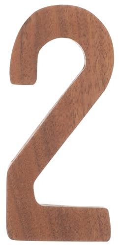 Angoily Wooden House Number Sign Modern Address Numbers for House Solar Mailbox Plaques