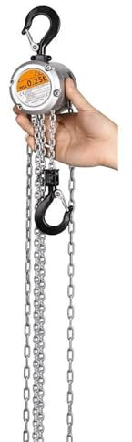 Electric Hoists Mini Hand Chain Hoist Hook Mount 0.25/0.5 Ton Capacity 3M Lift Portable Manual Lever Block Lifting Lifting Tool(0.25T)
