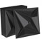 Aufun 3D Wandpaneele PVC 24 Stück, 50 x 50 cm Platte Wandverkleidung Fassadenverkleidung Dekoren Deckenpaneele Deckenplatten, Wanddeko Platten für Wohnzimmer, Schlafzimmer (6m²,Amethyst Schwarz)