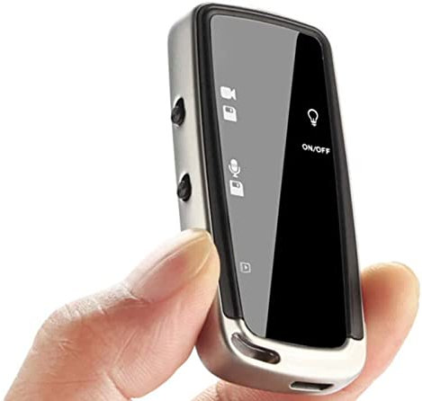 AntDau71® Mini Registratore Vocale Spia con Videocamera HD 1080p – Microcamera Nascosta USB-C – LED Disattivabile – Registrazione Audio e Video – Finto portachiavi - CW785