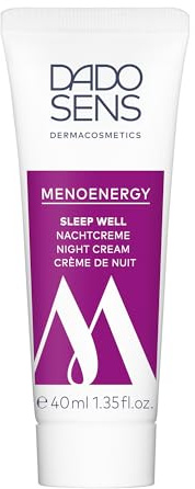 DADO SENS MENOENERGY Sleep Well Nachtcreme 40 ml, Für die Wechseljahre | Feuchtigkeitsspendende Nachtpflege, Reichhaltige Nachtcreme, Stärkt Kollagengerüst, Glättet die Haut, Schutz vor Stress
