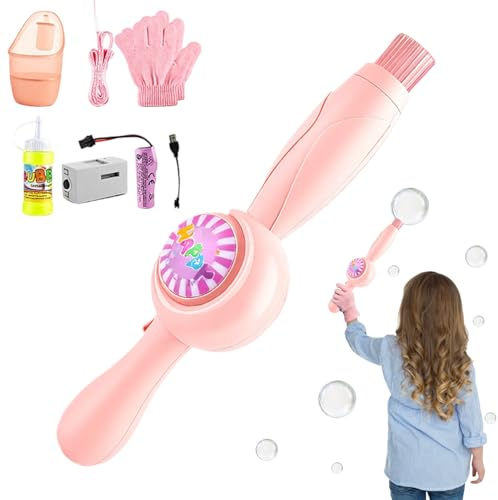 Genérico Bubble Fog Wand, interaktive Maschine mit bunten Lichtern, magische Blasen, für Partys, Sommer, Outdoor, Geburtstag, Urlaub, Kinder ab 3 Jahren