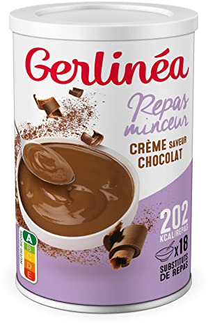 Gerlinéa - Crème Repas Minceur - Substitut de Repas Complet et Rapide - Saveur : Chocolat - 192686