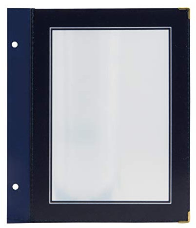 Securit Wood-Range A5 Menükarteneinsätze für doppelseitigen 5er. Satz, Blau