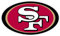 Siskiyou 20,3 cm großer Logo-Magnet 1 Stück, Team-Farbe, 8 inch Sheet