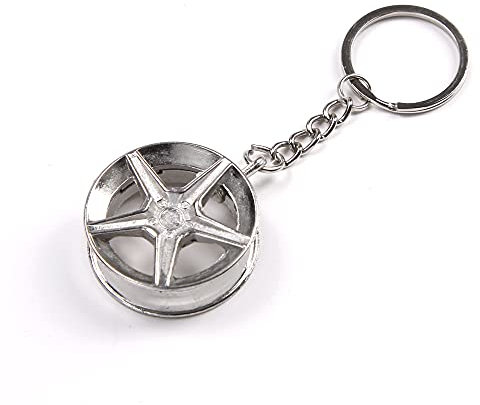 Keyring Komonee Car Alloy Wheel Key Chain Motorbike Rim Keychain Bike Vehicle Mens Womens