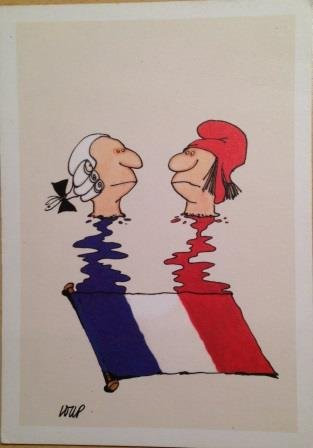 Wolf – 200. der Französischen Revolution – 10 x 15 cm Postkarte